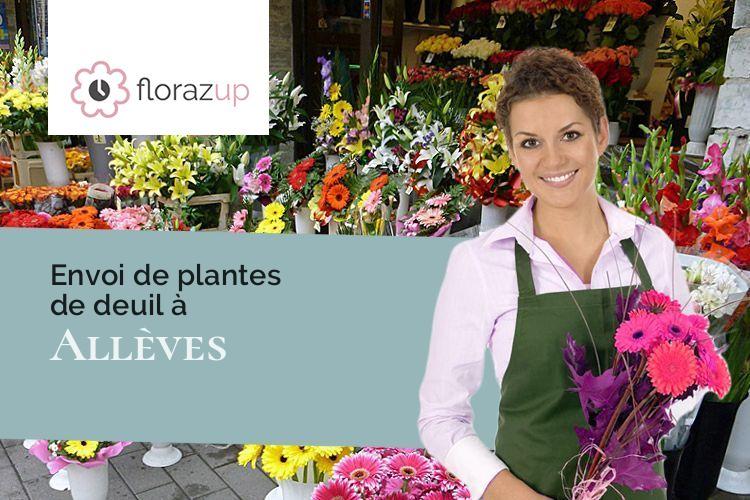couronnes florales pour un enterrement à Allèves (Haute-Savoie/74540)
