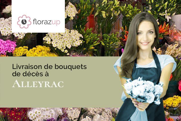 coupes de fleurs pour un deuil à Alleyrac (Haute-Loire/43150)