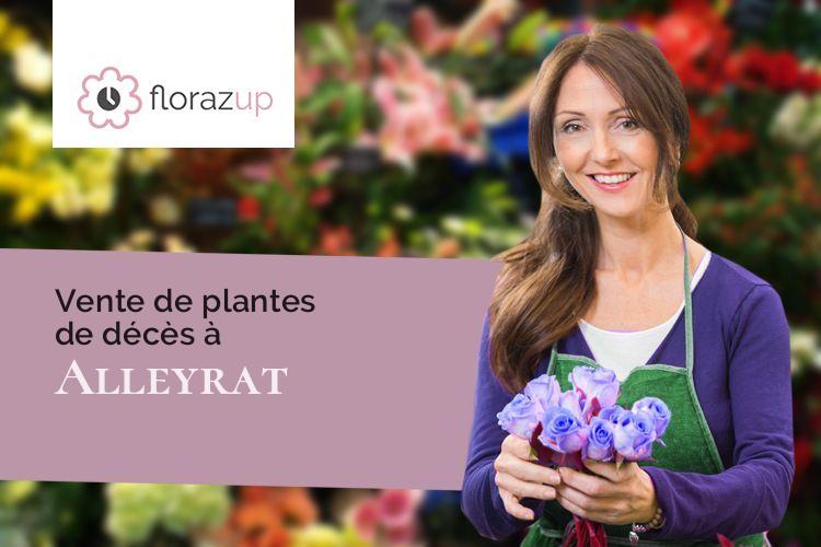 fleurs deuil pour des obsèques à Alleyrat (Creuse/23200)