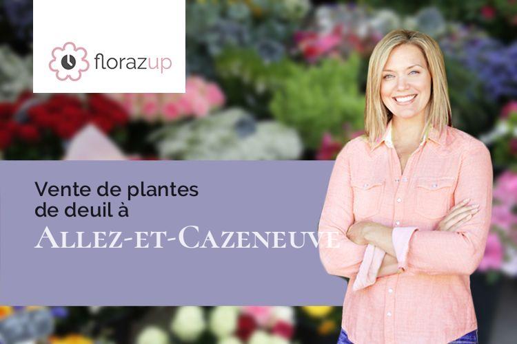fleurs deuil pour un décès à Allez-et-Cazeneuve (Lot-et-Garonne/47110)