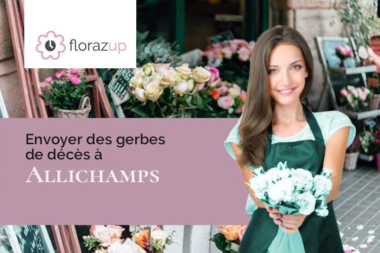 créations florales pour un deuil à Allichamps (Haute-Marne/52130)