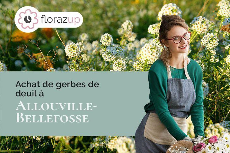 créations de fleurs pour des funérailles à Allouville-Bellefosse (Seine-Maritime/76190)