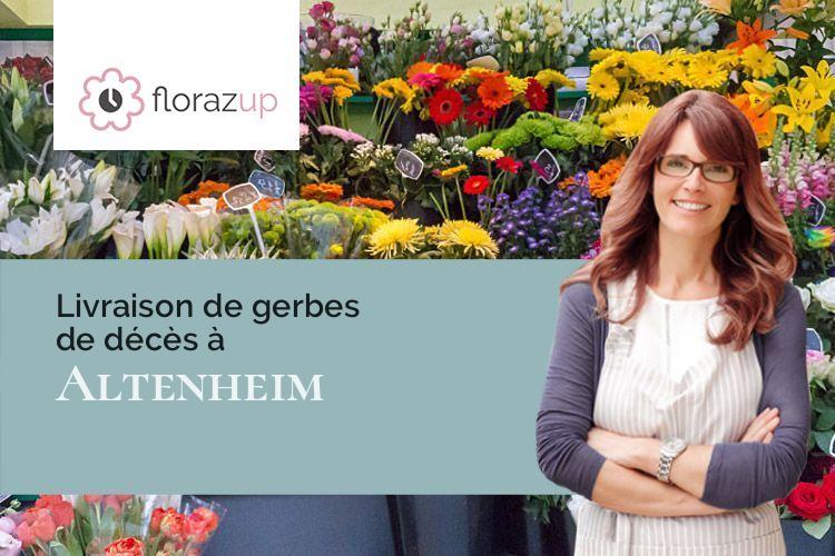 créations florales pour un deuil à Altenheim (Bas-Rhin/67490)