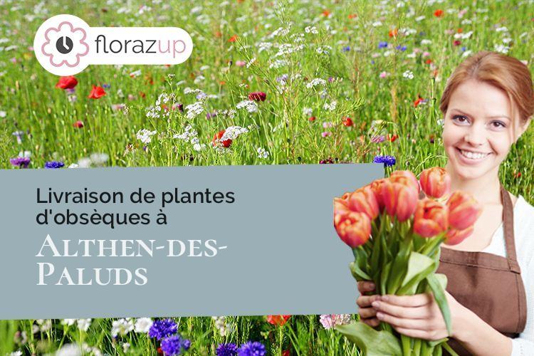 couronnes florales pour un enterrement à Althen-des-Paluds (Vaucluse/84210)