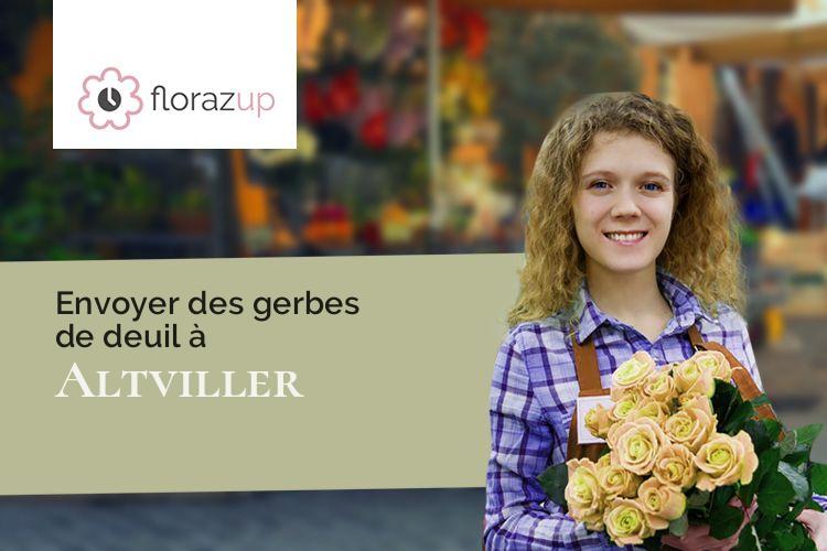bouquets de fleurs pour des funérailles à Altviller (Moselle/57730)