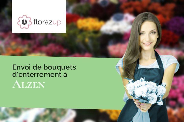 compositions de fleurs pour des funérailles à Alzen (Ariège/09240)