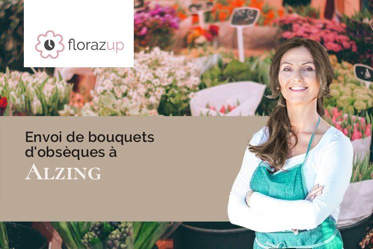 créations florales pour des obsèques à Alzing (Moselle/57320)