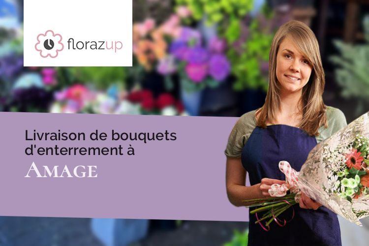 gerbes de fleurs pour des obsèques à Amage (Haute-Saône/70280)