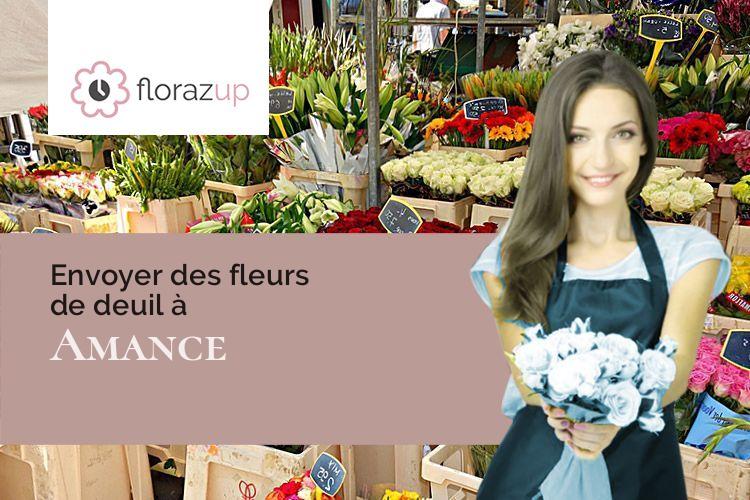 créations florales pour des funérailles à Amance (Aube/10140)