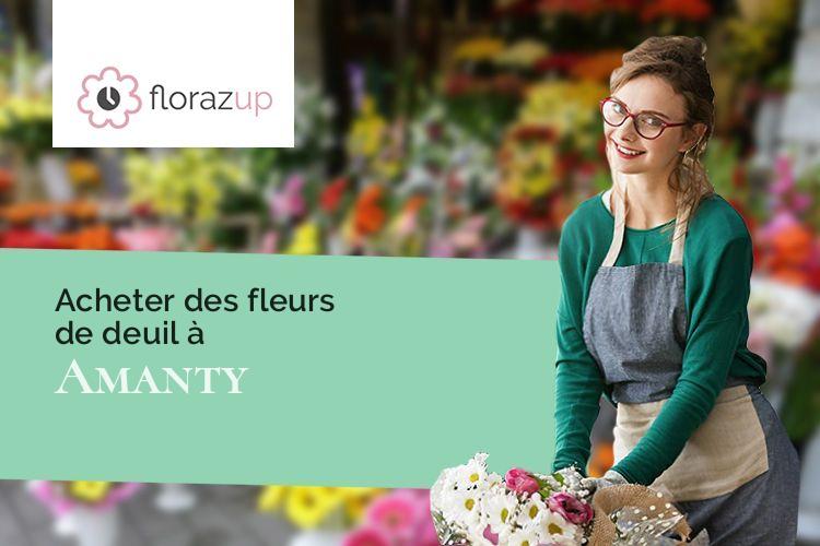 compositions florales pour un décès à Amanty (Meuse/55130)