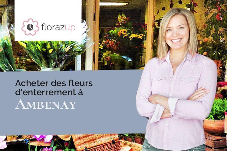 gerbes de fleurs pour un enterrement à Ambenay (Eure/27250)