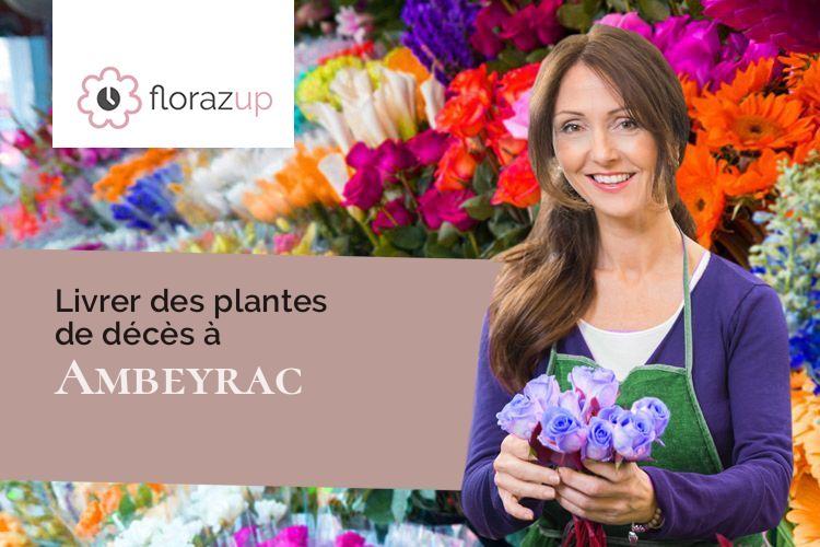 compositions florales pour un décès à Ambeyrac (Aveyron/12260)