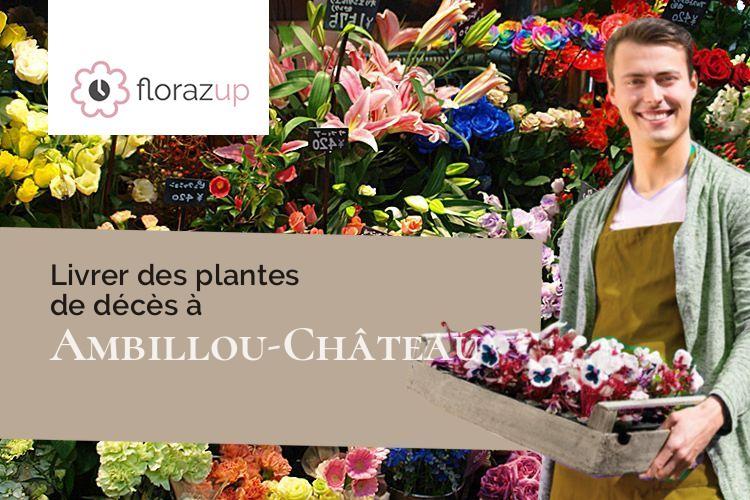 coupes de fleurs pour des funérailles à Ambillou-Château (Maine-et-Loire/49700)
