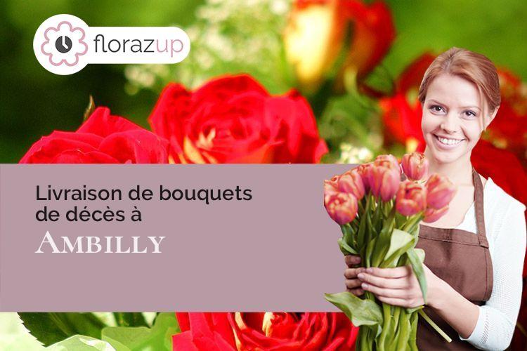 créations de fleurs pour un enterrement à Ambilly (Haute-Savoie/74100)