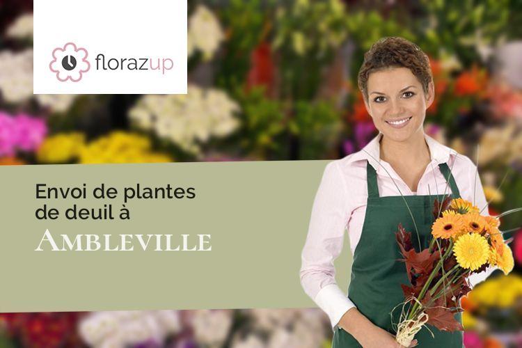 fleurs deuil pour un décès à Ambleville (Val-d'Oise/95710)