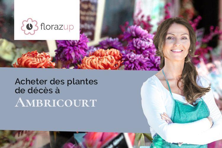 plantes pour des funérailles à Ambricourt (Pas-de-Calais/62310)