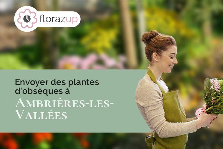 croix de fleurs pour un deuil à Ambrières-les-Vallées (Mayenne/53300)