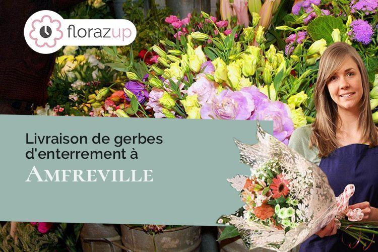 créations florales pour des obsèques à Amfreville (Calvados/14860)