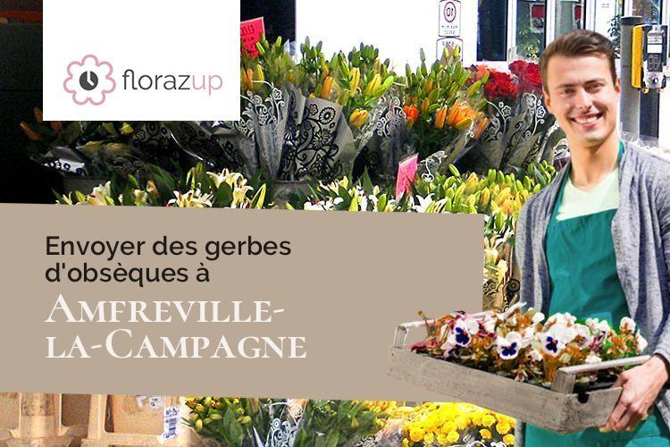 gerbes de fleurs pour des obsèques à Amfreville-la-Campagne (Eure/27370)