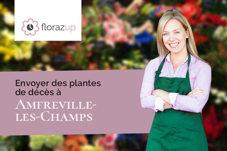 créations de fleurs pour des funérailles à Amfreville-les-Champs (Seine-Maritime/76560)