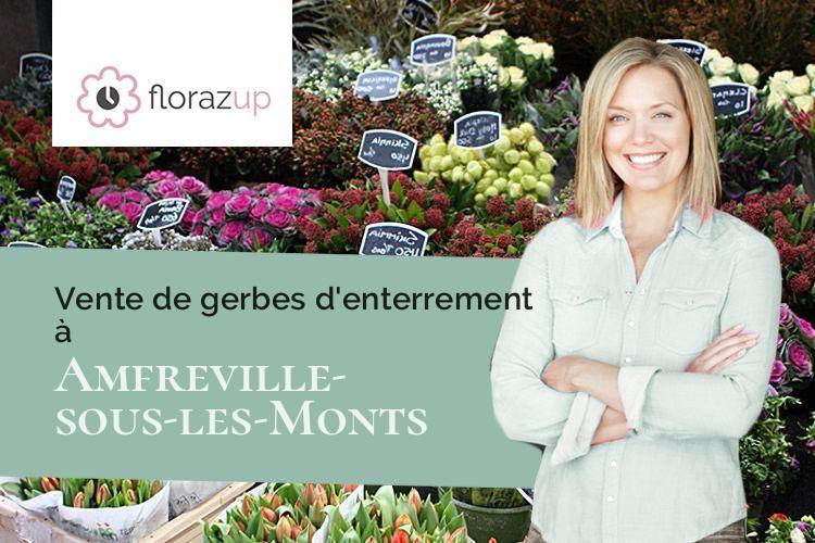 compositions florales pour un décès à Amfreville-sous-les-Monts (Eure/27590)