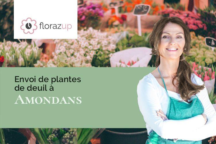 compositions florales pour un enterrement à Amondans (Doubs/25330)