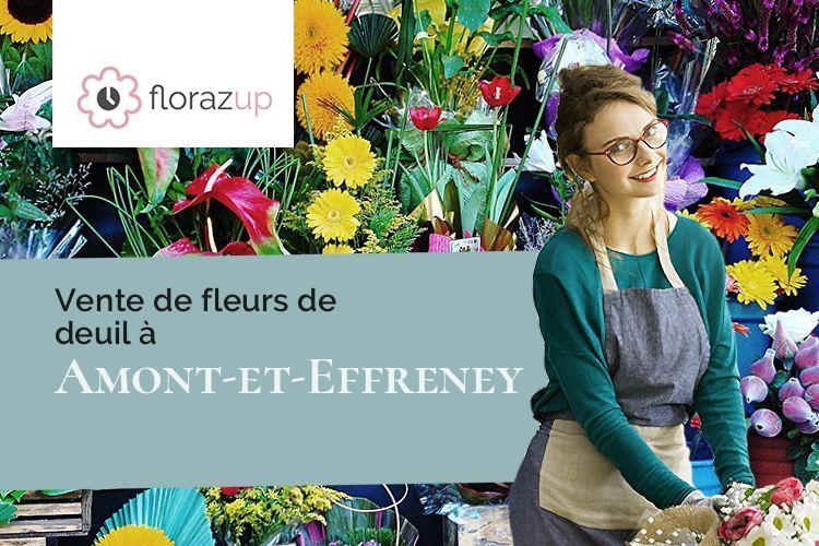 bouquets de fleurs pour des funérailles à Amont-et-Effreney (Haute-Saône/70310)