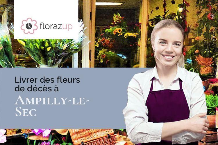 fleurs deuil pour des obsèques à Ampilly-le-Sec (Côte-d'Or/21400)