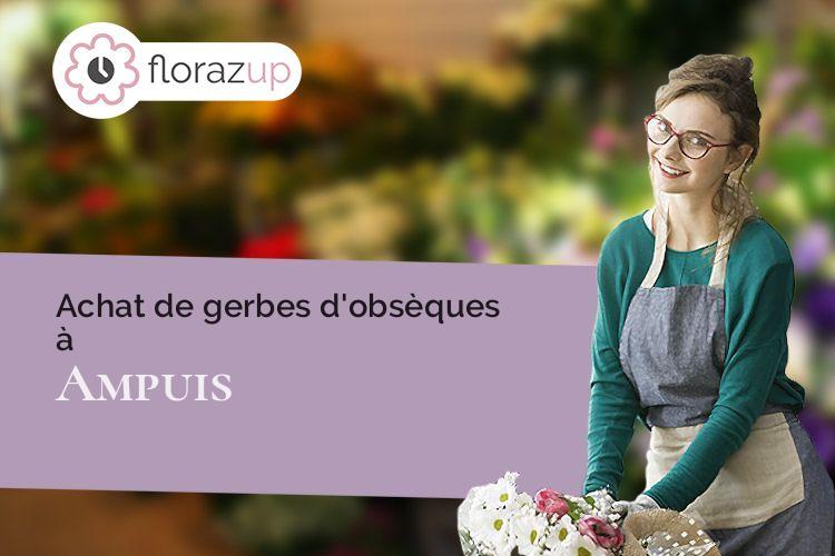 coupes de fleurs pour un décès à Ampuis (Rhône/69420)