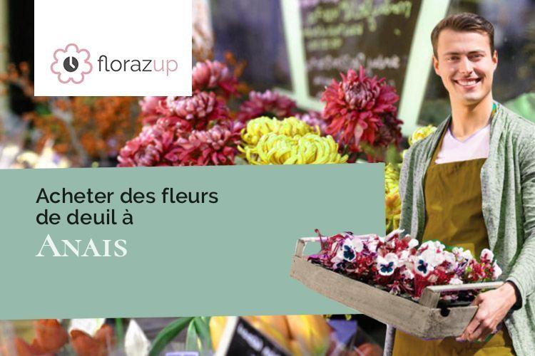 fleurs deuil pour des funérailles à Anais (Charente-Maritime/17540)