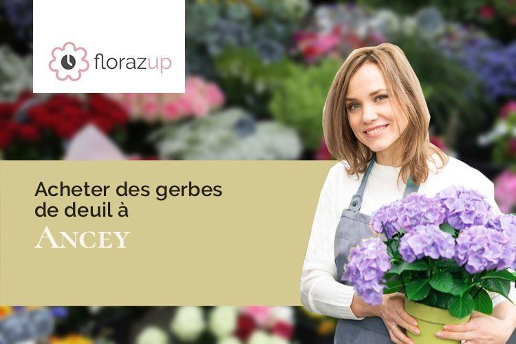 compositions de fleurs pour un deuil à Ancey (Côte-d'Or/21410)