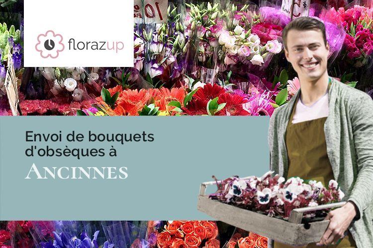 couronnes florales pour un enterrement à Ancinnes (Sarthe/72610)