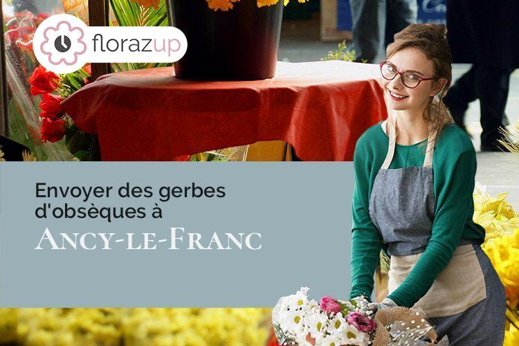 créations de fleurs pour des obsèques à Ancy-le-Franc (Yonne/89160)