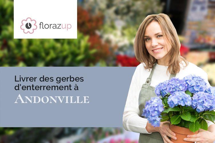 créations florales pour des funérailles à Andonville (Loiret/45480)