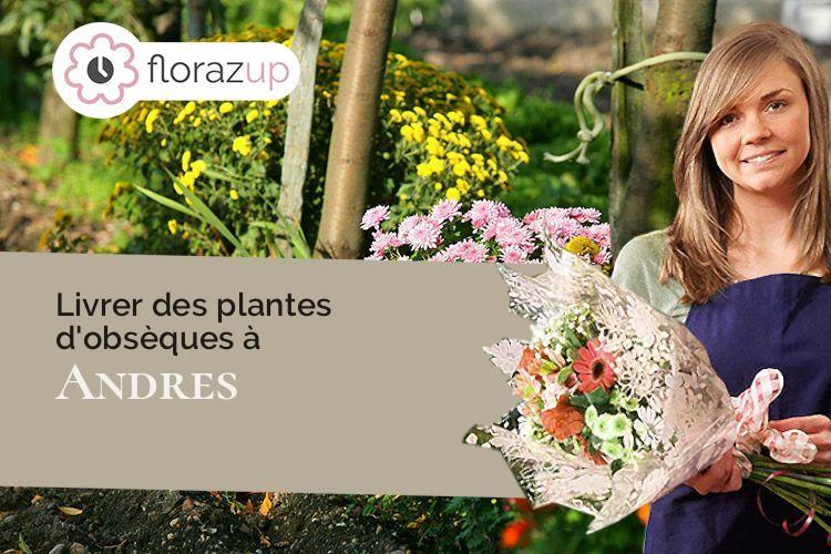 fleurs deuil pour un enterrement à Andres (Pas-de-Calais/62340)