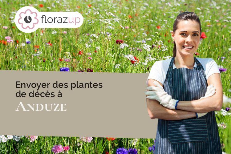 couronnes de fleurs pour un enterrement à Anduze (Gard/30140)