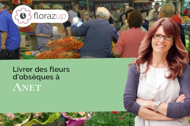 couronnes florales pour des obsèques à Anet (Eure-et-Loir/28260)