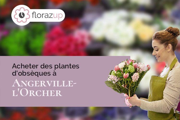 compositions florales pour un deuil à Angerville-l'Orcher (Seine-Maritime/76280)