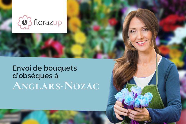 compositions florales pour des funérailles à Anglars-Nozac (Lot/46300)