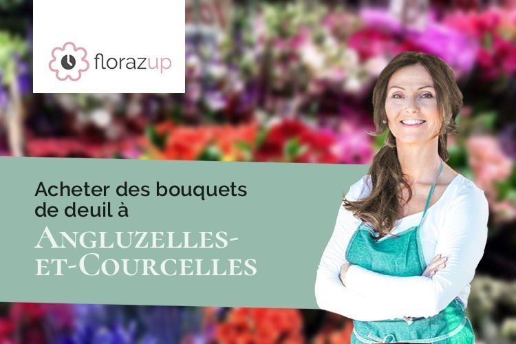 créations de fleurs pour un enterrement à Angluzelles-et-Courcelles (Marne/51230)