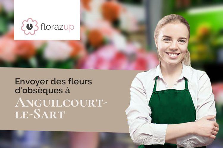 couronnes florales pour un enterrement à Anguilcourt-le-Sart (Aisne/02800)