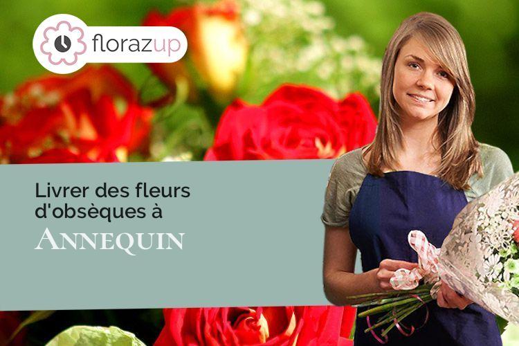 bouquets de fleurs pour un deuil à Annequin (Pas-de-Calais/62149)