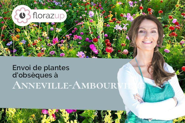 fleurs deuil pour un décès à Anneville-Ambourville (Seine-Maritime/76480)