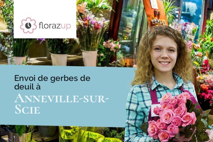 compositions florales pour des funérailles à Anneville-sur-Scie (Seine-Maritime/76590)