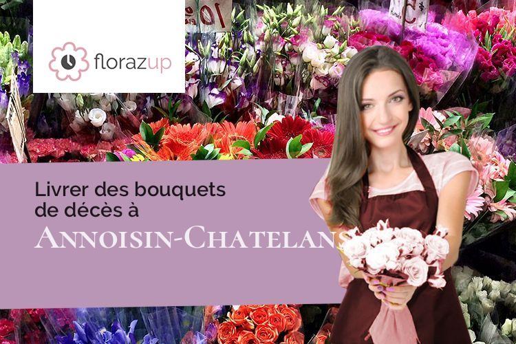 coeurs de fleurs pour des obsèques à Annoisin-Chatelans (Isère/38460)