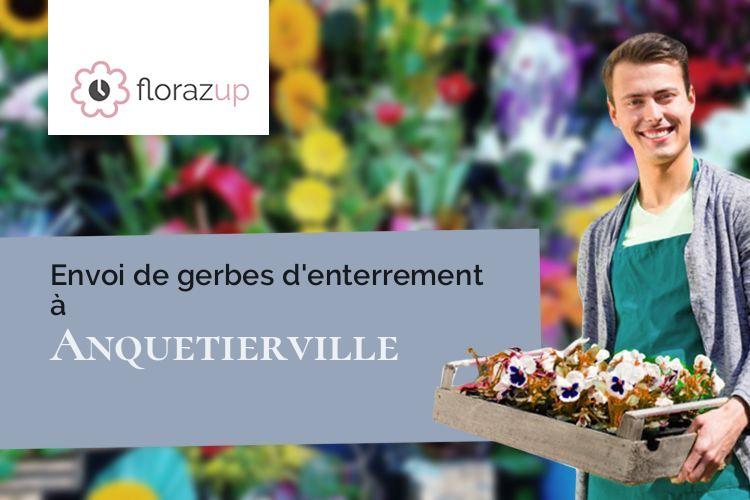 gerbes de fleurs pour un enterrement à Anquetierville (Seine-Maritime/76490)