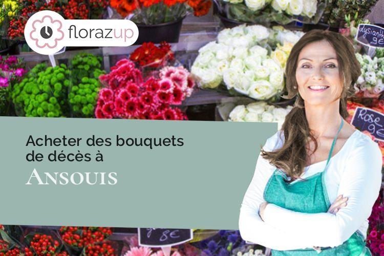 gerbes de fleurs pour un deuil à Ansouis (Vaucluse/84240)