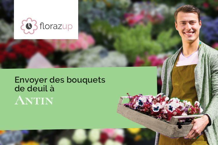 gerbes de fleurs pour des obsèques à Antin (Hautes-Pyrénées/65220)