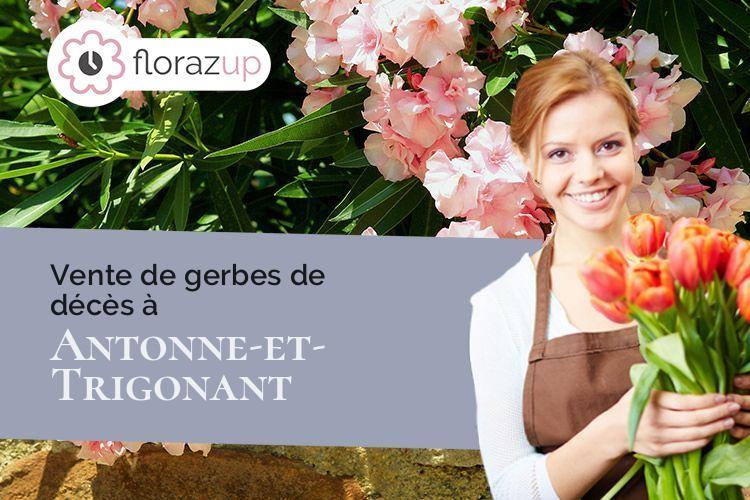 créations florales pour un enterrement à Antonne-et-Trigonant (Dordogne/24420)