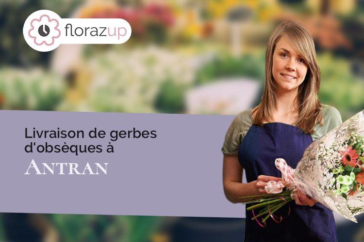 créations florales pour des obsèques à Antran (Vienne/86100)